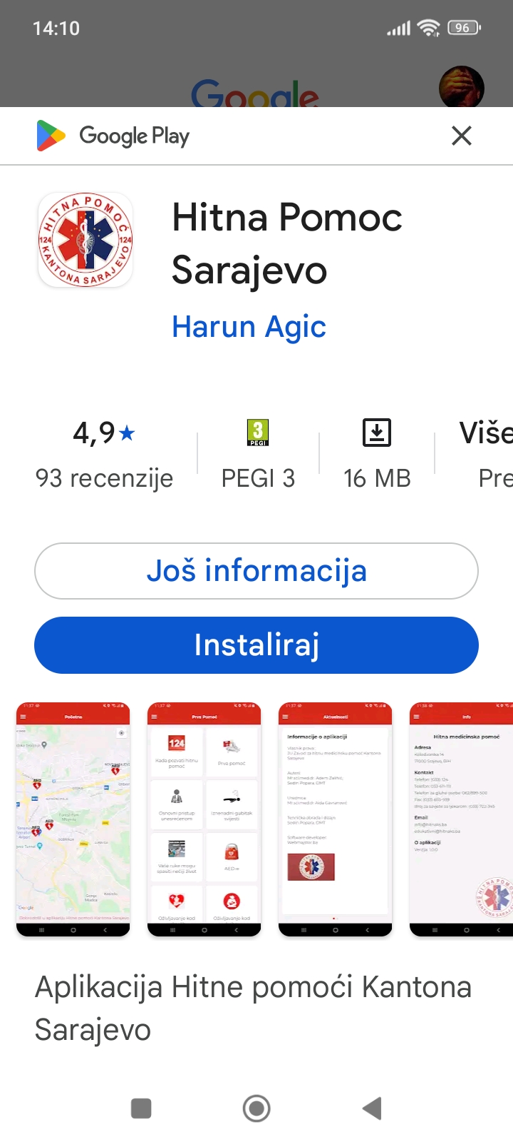 Aplikacija “Hitna pomoć” ponovo dostupna – vaš vodič kroz prvu pomoć i mrežu AED uređaja u BiH